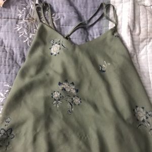 Maurice’s Green Floral Shirt